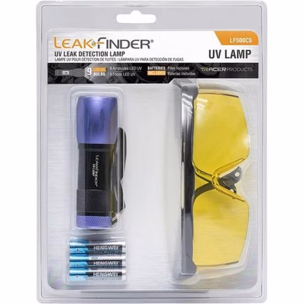 Leakfinder Uv Lamp With Three Aaa Batteries, Spectronics/Tracer, Mfr#: LF500CS